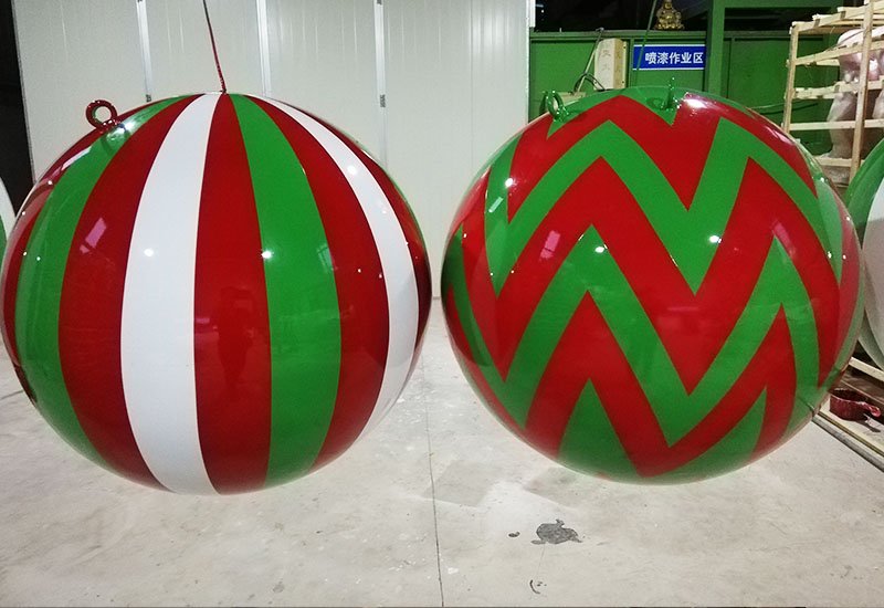 creative design of stainless steel christmas balls