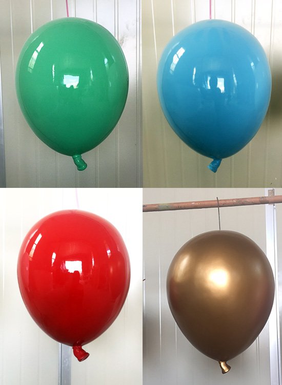 Colorful Fiberglass balloon in glossy finish