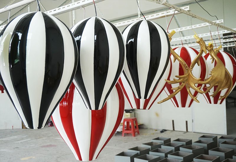 hot-air balloon production in fiberglass material