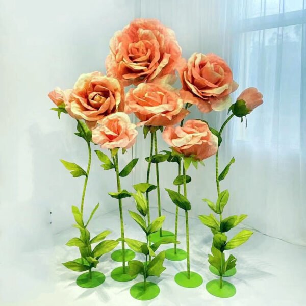 Artificial Flower sets for shop window display