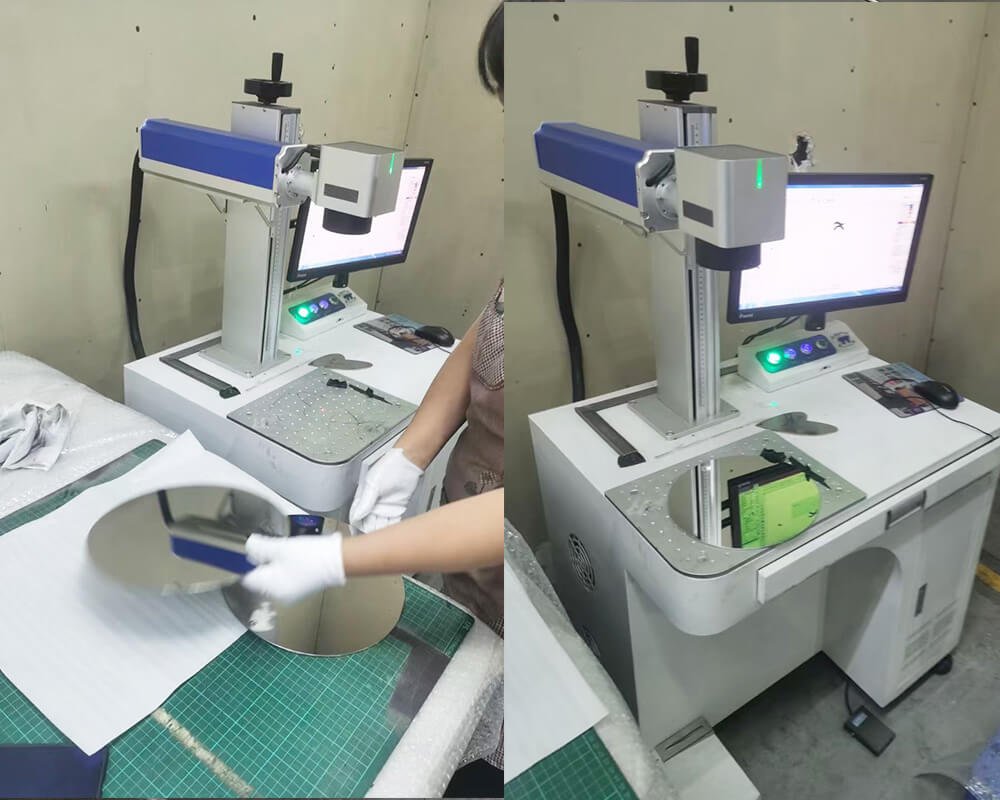 Laser labeling Machine-Metal VM props Manufacturing