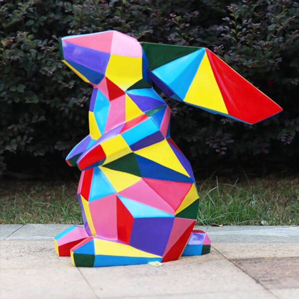 geometric sculpture RABBIT designed and made by VmDisplay Solution manufacturer