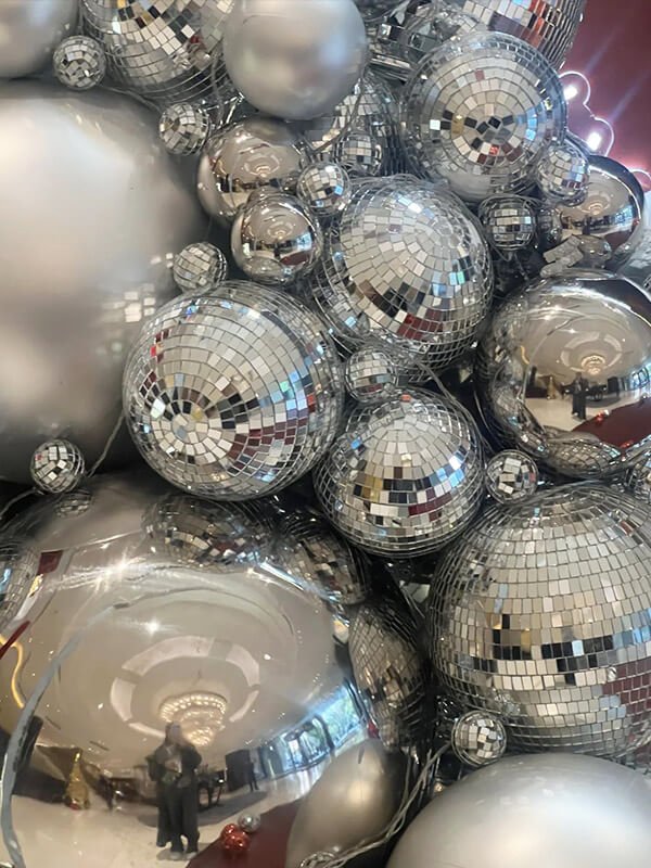 Silver Disco ball bulk for sale with different sizes