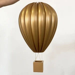 Vintage Gold Custom Hot Air Balloon Design For Store Window Visual Merchandising
