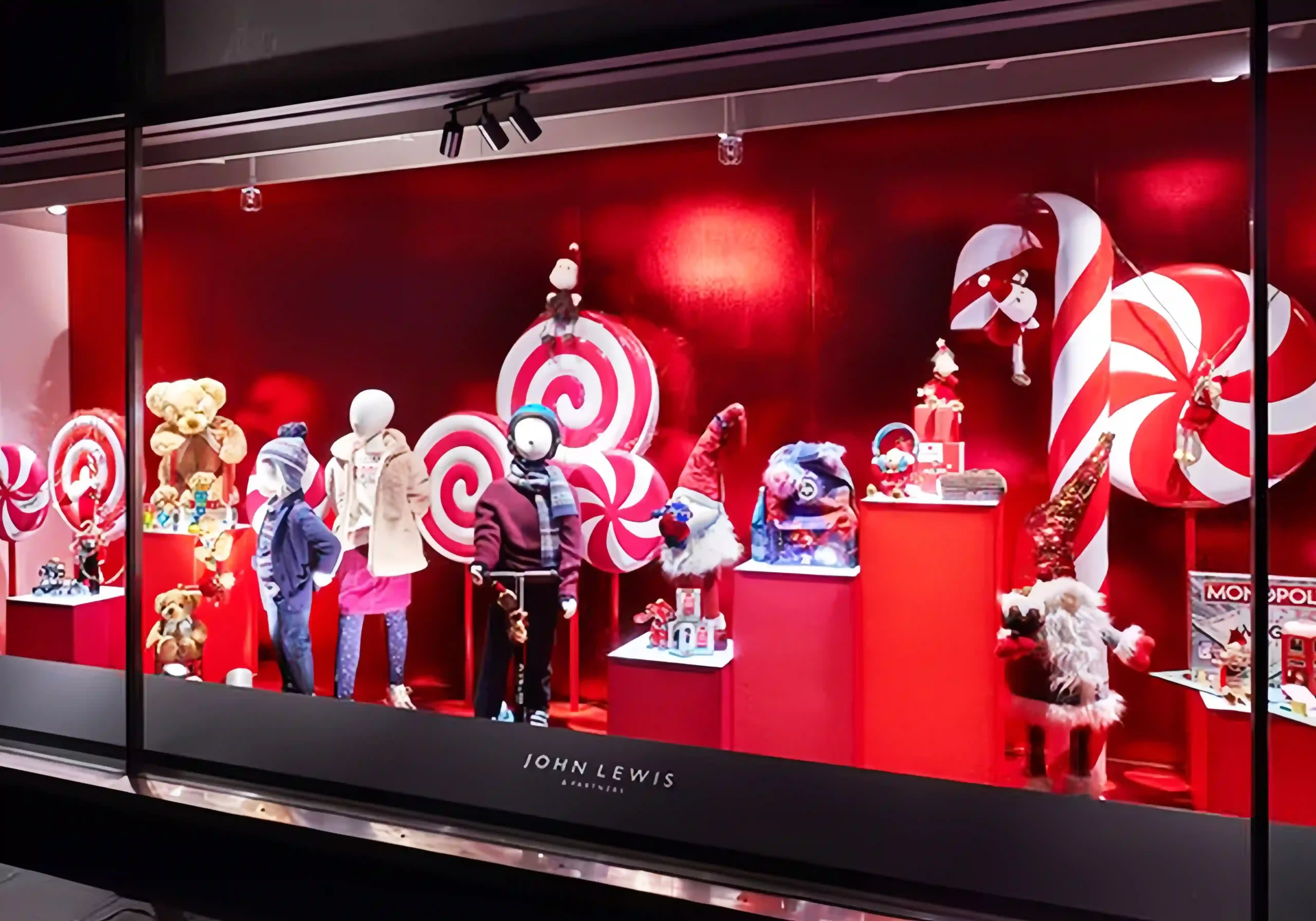 John Lewis Kids Store Christmas Candy Window Display 2020