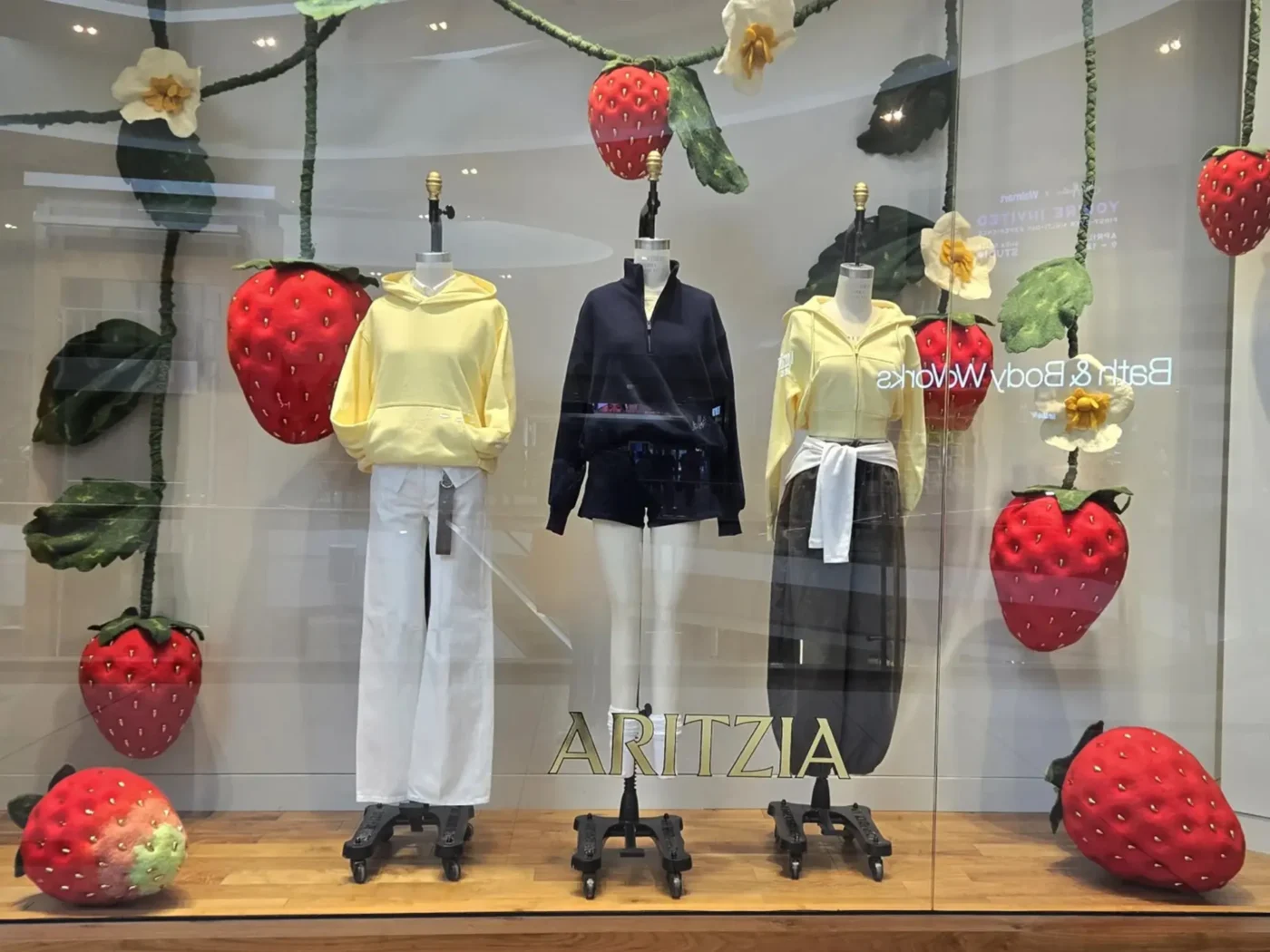 Aritzia Spring Window Display Visual Merchandising