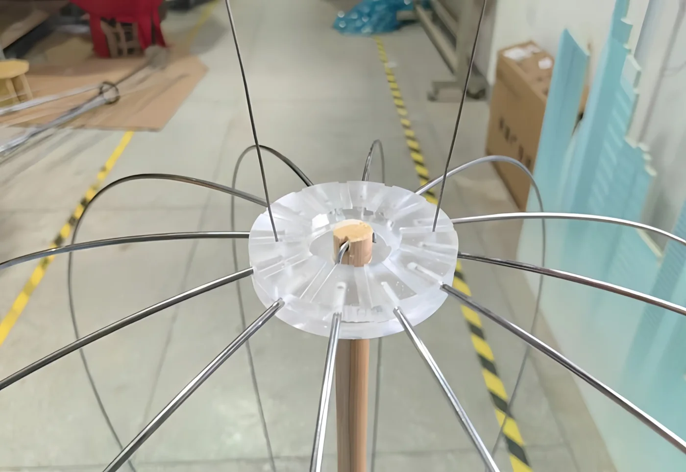 Hanging and fixing equipment for fabric balloon scaled