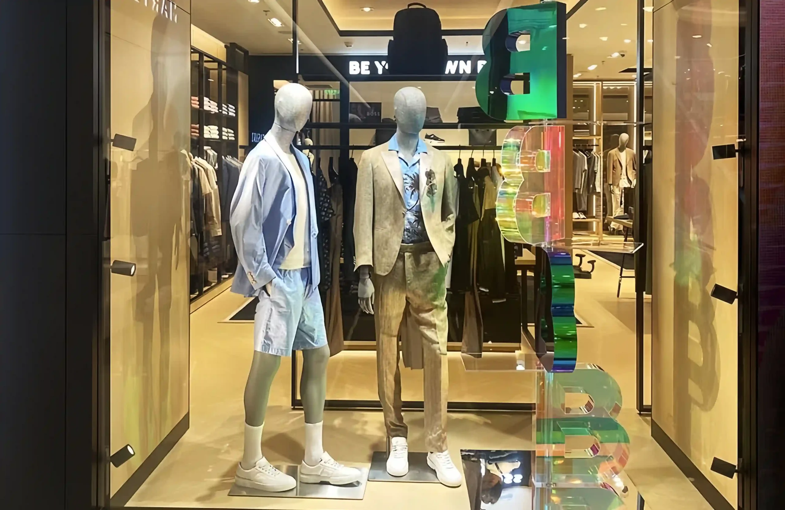 Hugo Boss Christmas Store Window Display 2022