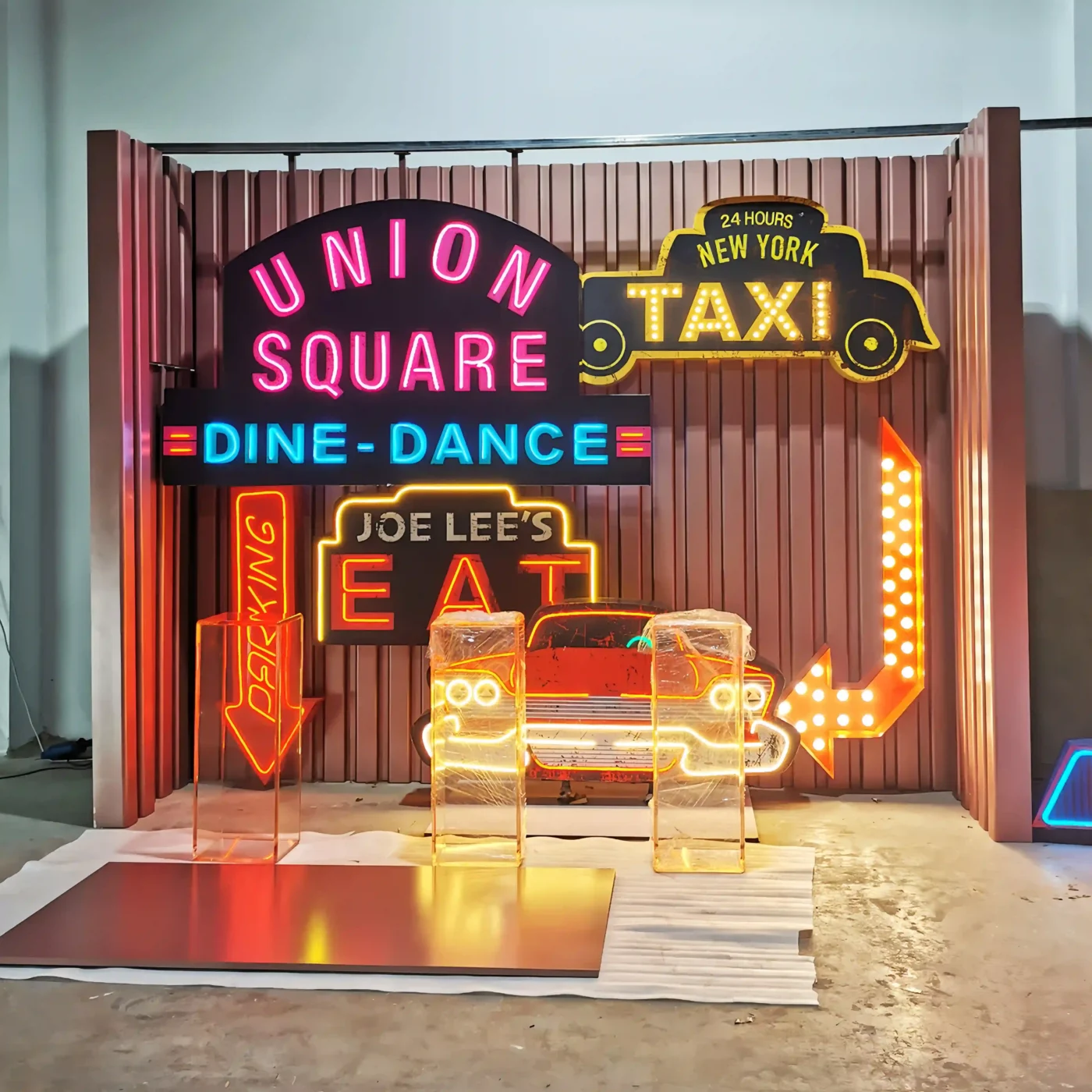 Custom Retail Window Display with LED Neon Signs