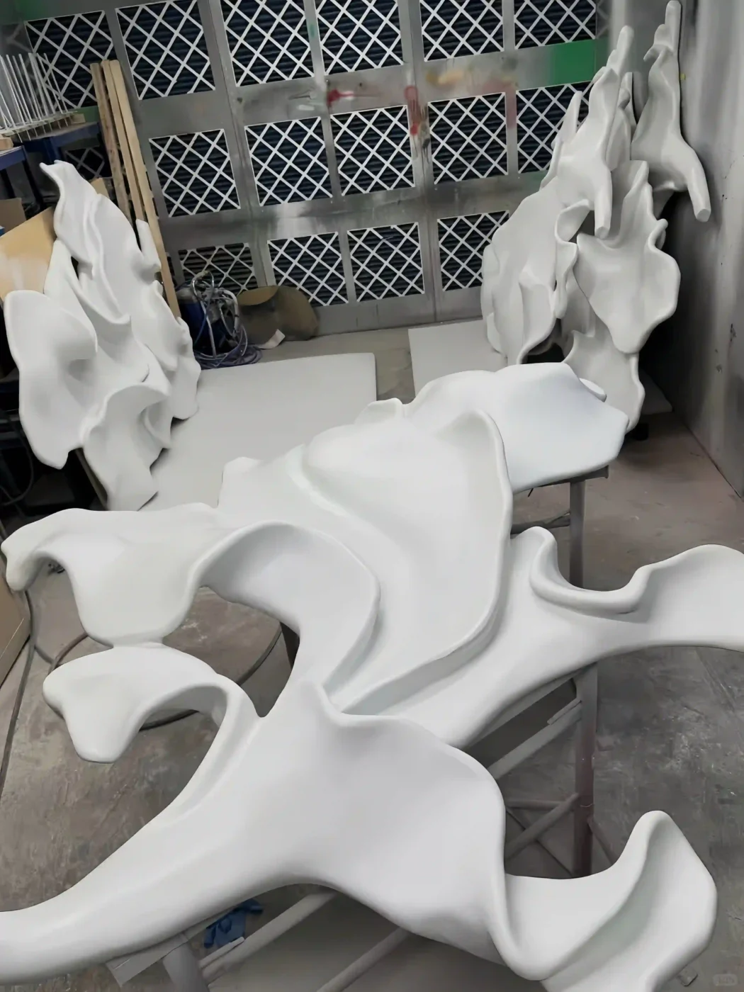 loewe window display sculpture sanding process scaled