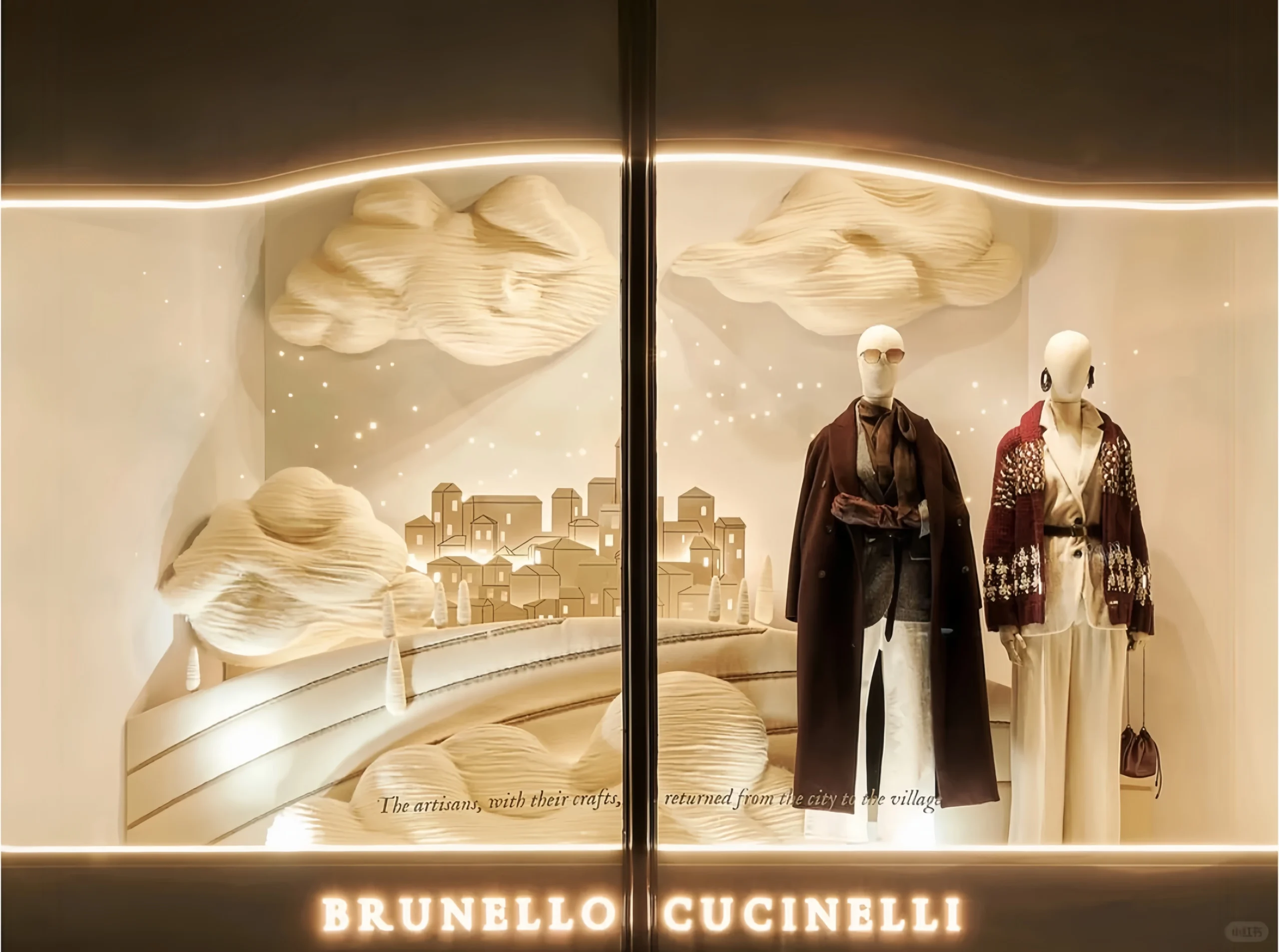 Brunello Cucinelli window display