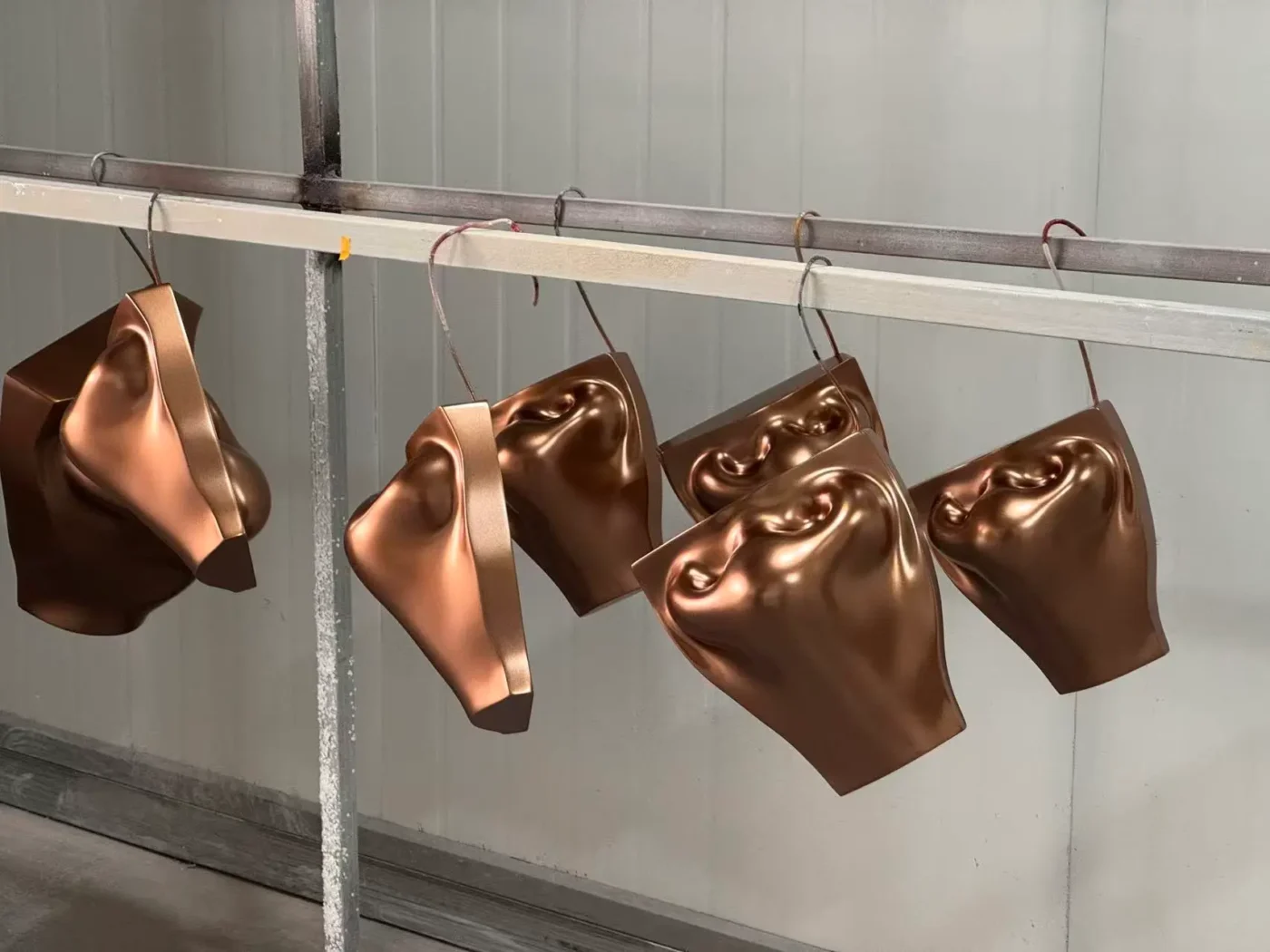 gold painted fiberglass sculpture (1)
