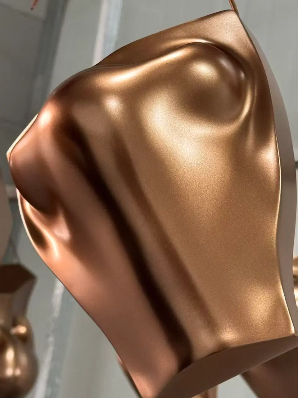 gold painted fiberglass sculpture (2)