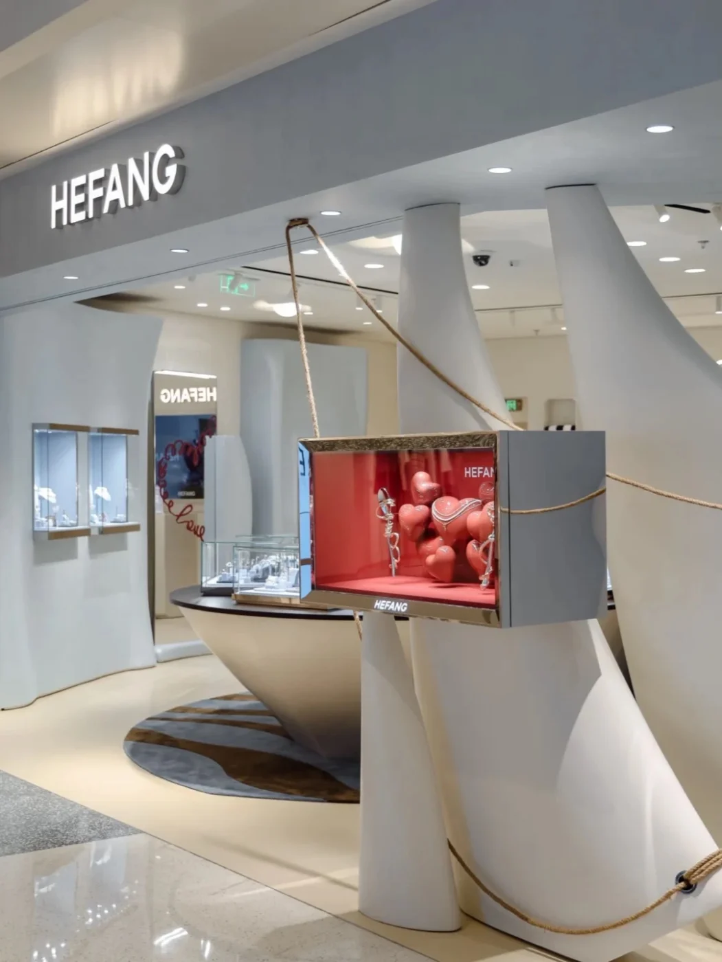 retail store window display designed for customer viewing distance and visual hierarchy