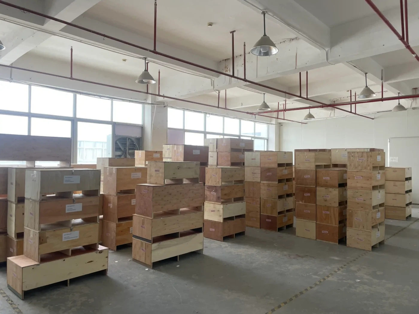 wooden crates packed for display props shipping 01