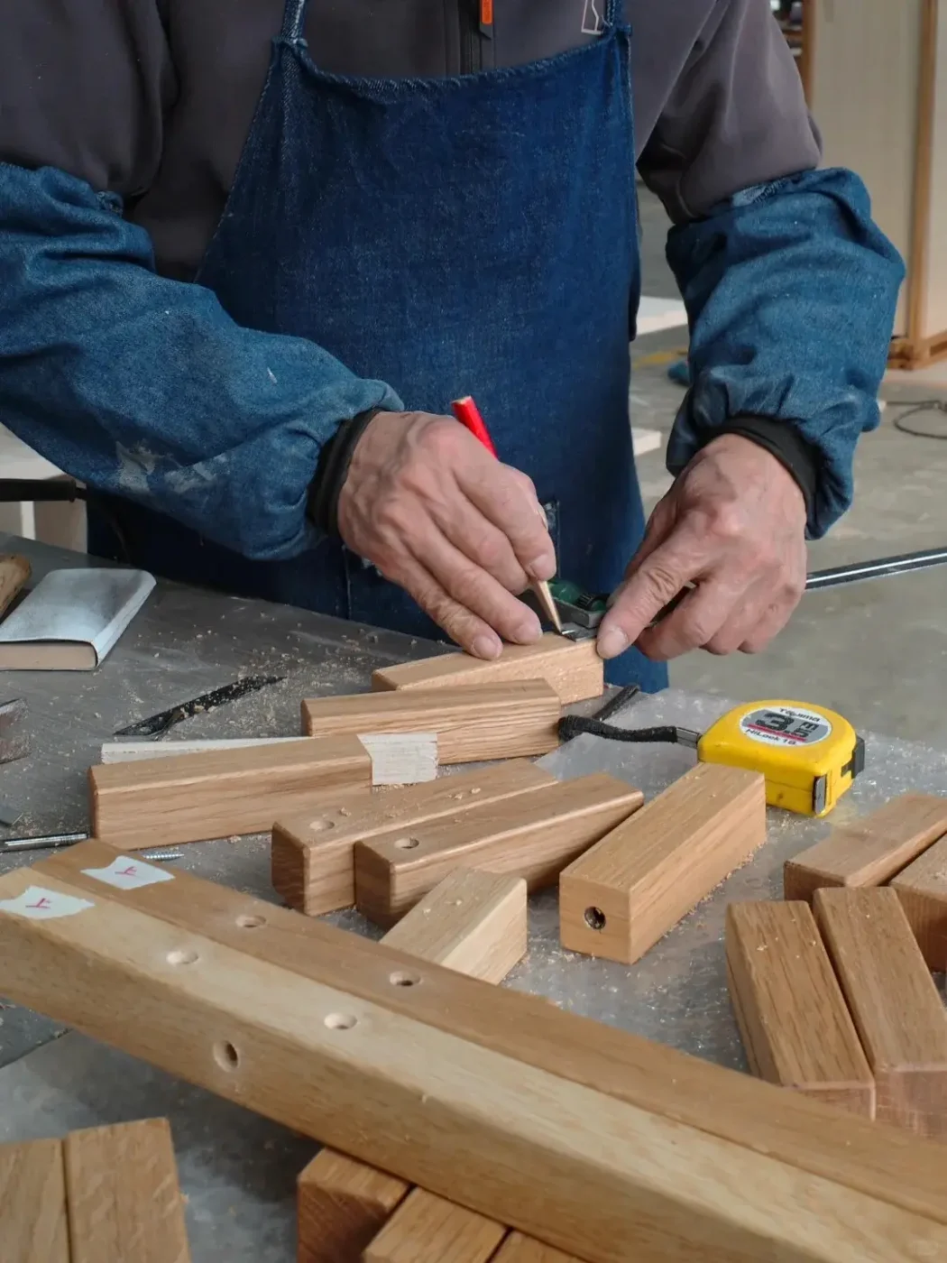 wooden display prop pre production sample check