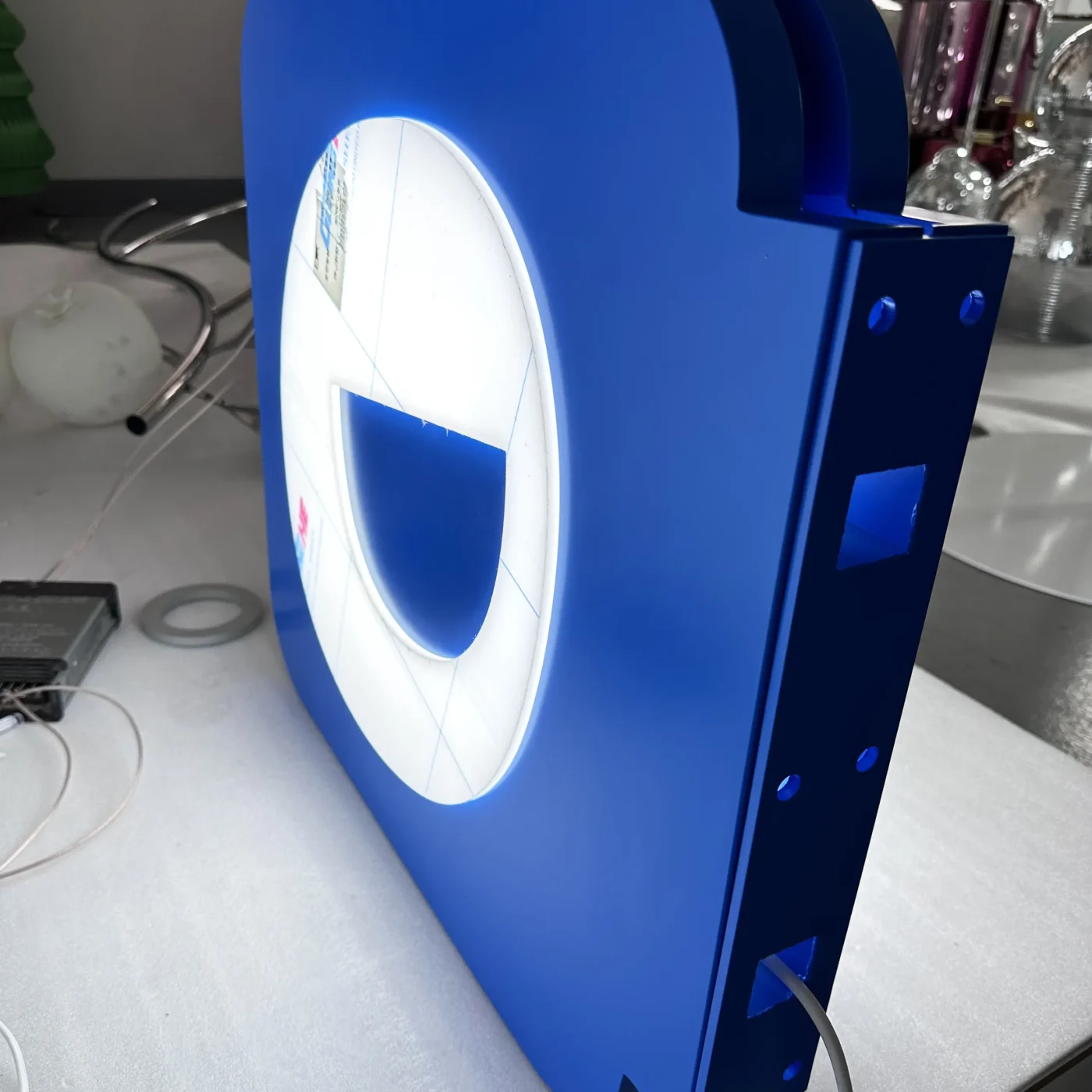 custom light box displays for shopfront decoration
