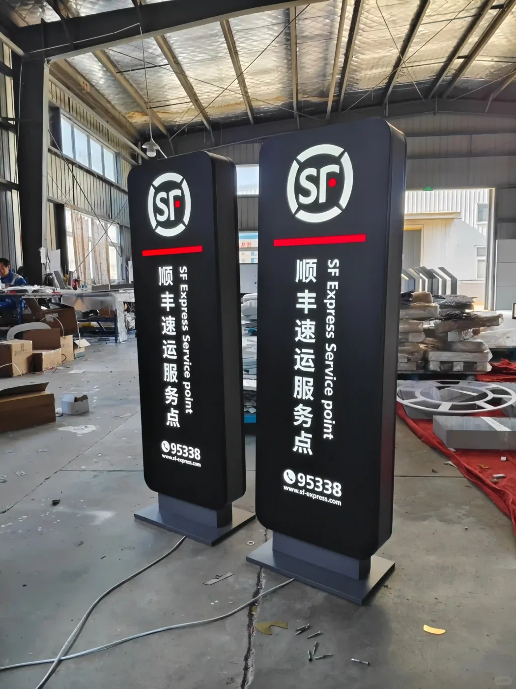 standing led lightbox signs for retail store