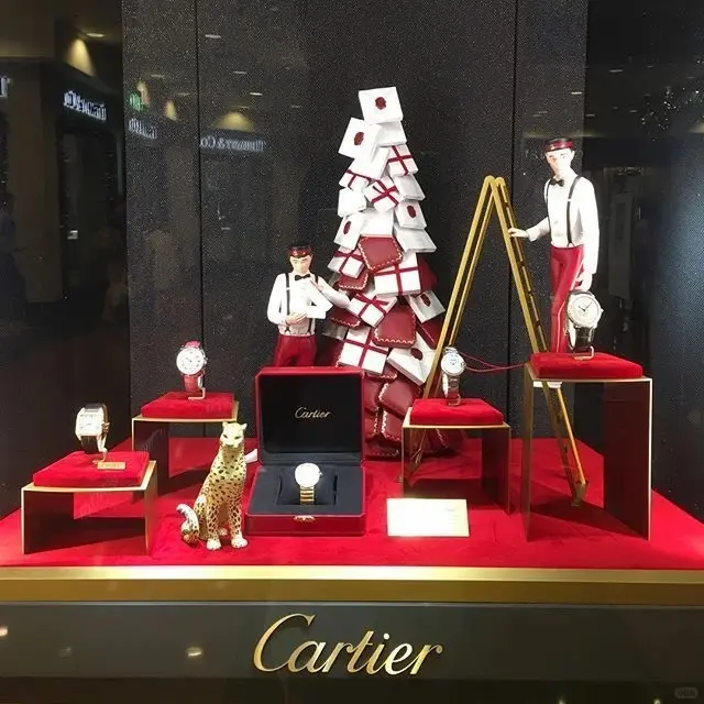 cartier tiered velvet jewelry riser panther figure